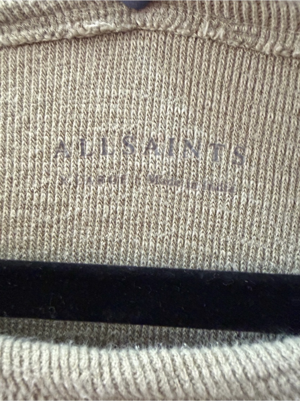 AllSaints Short-Sleeve Crewneck T-Shirt - Light Olive - Picture 4 of 4
